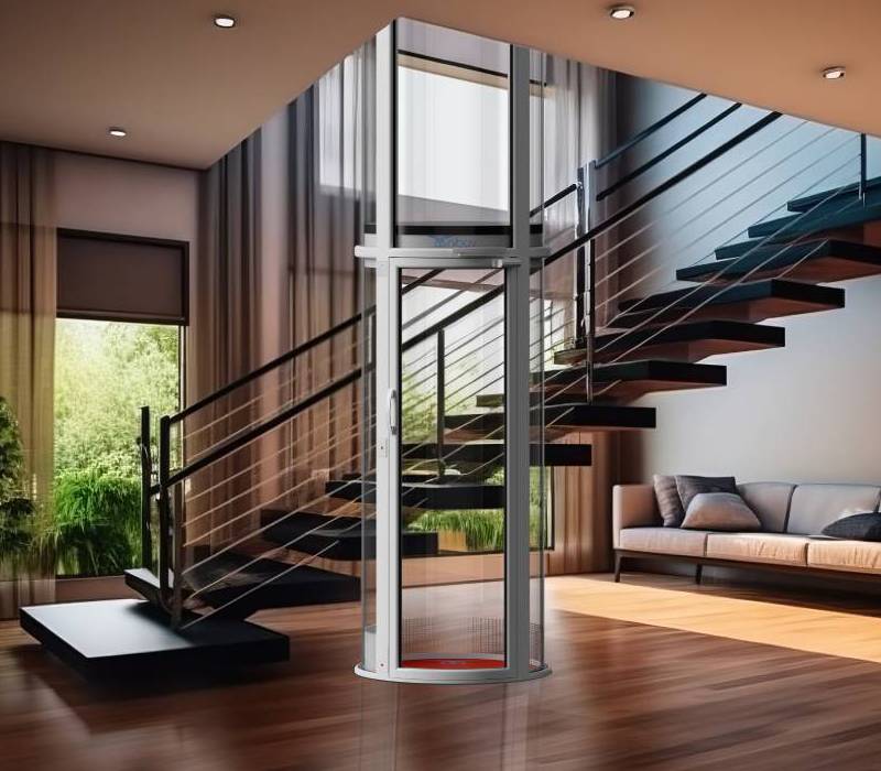 Small residential elevator